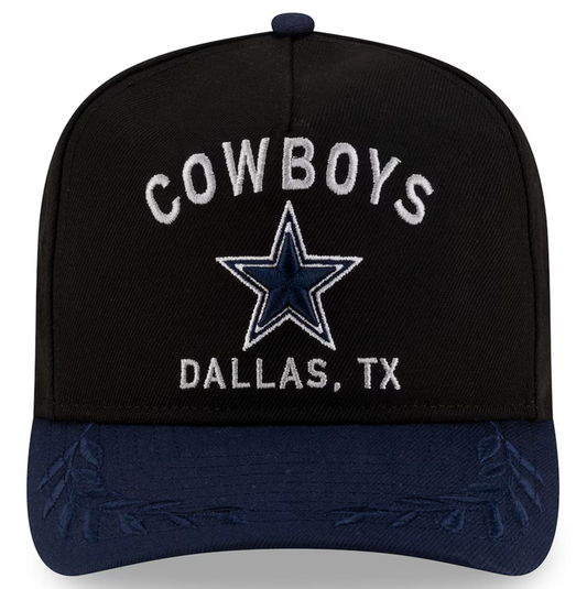 Dallas Cowboys New Era 2025 NFL Draft A-Frame 9FIFTY Snapback Hat - Black/Navy