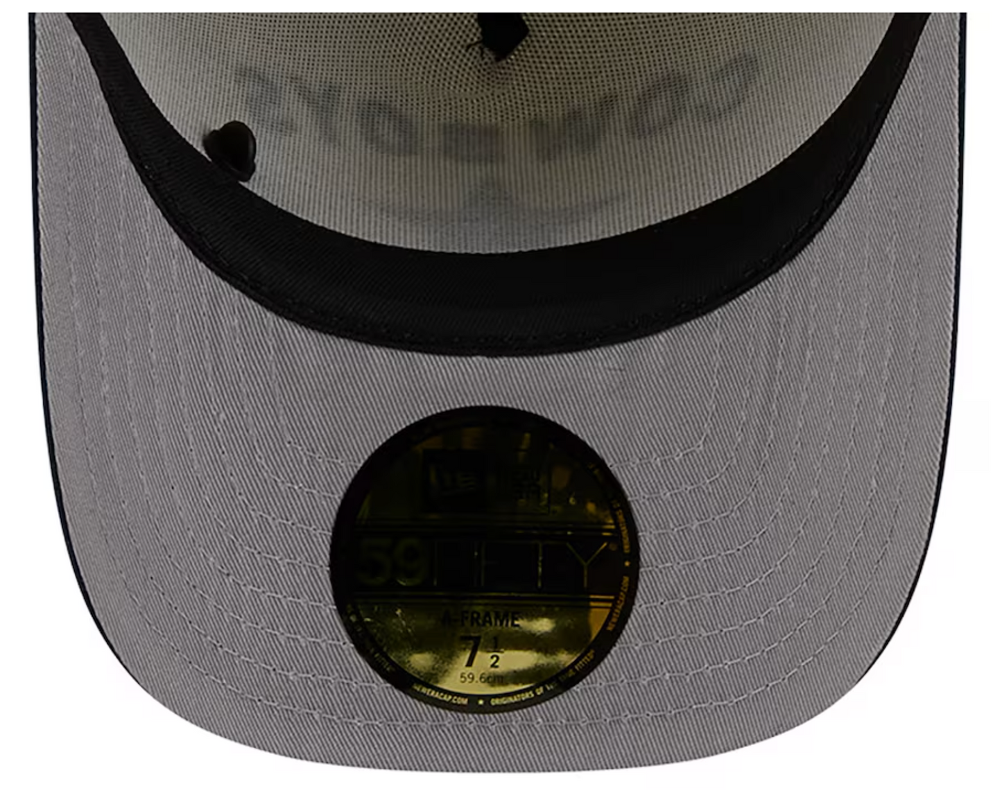 Dallas Cowboys New Era 2025 NFL Draft On Stage A-Frame 59FIFTY Fitted Hat - Cream/Navy