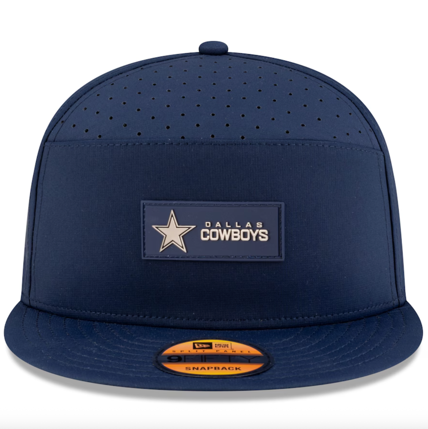 Dallas Cowboys New Era 2025 Sideline Split Panel 9FIFTY Snapback Hat - Navy
