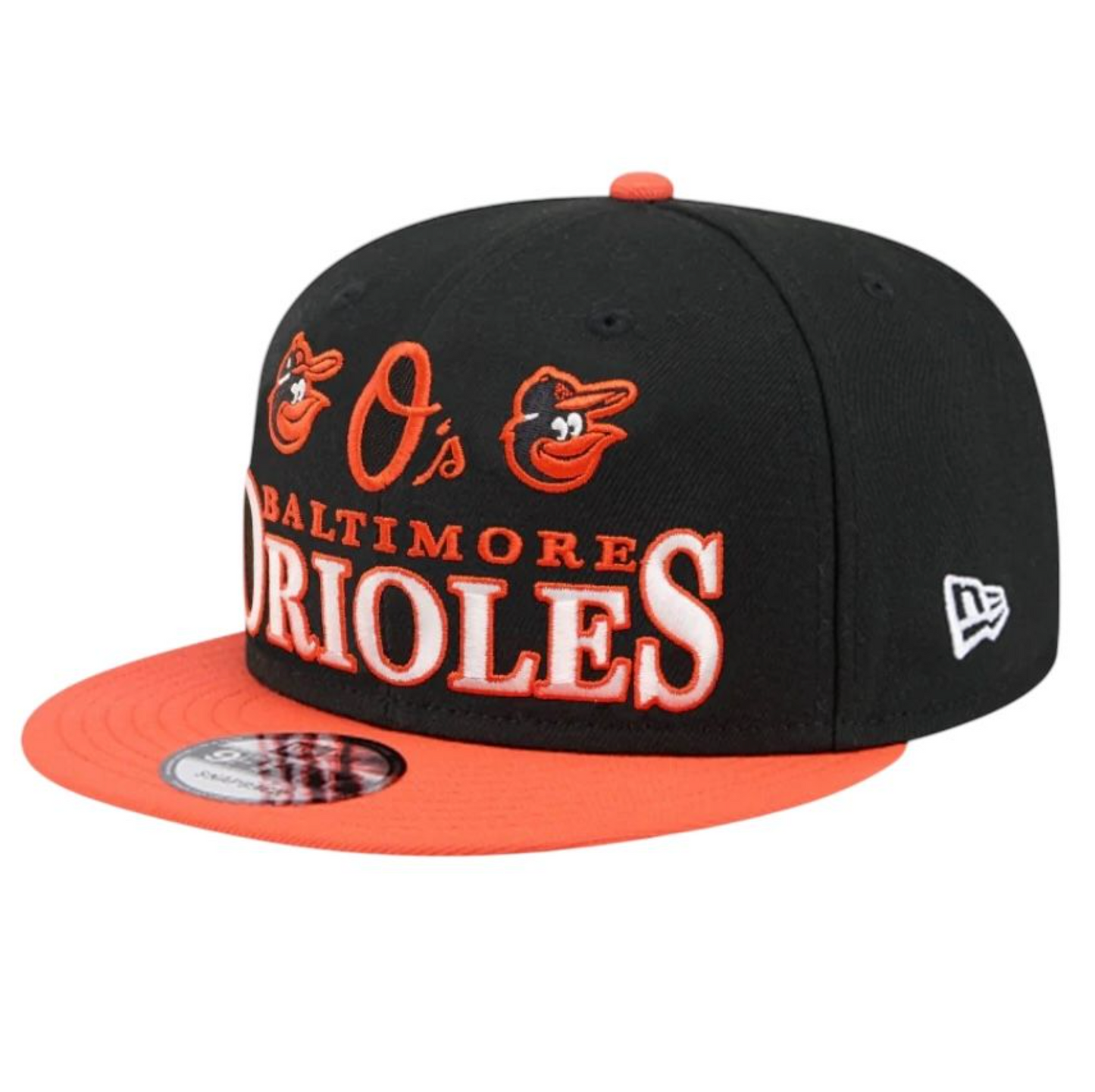 Balitmore Orioles New Era ARCHIVE 9Fifty Snapback Hat - Black/Orange