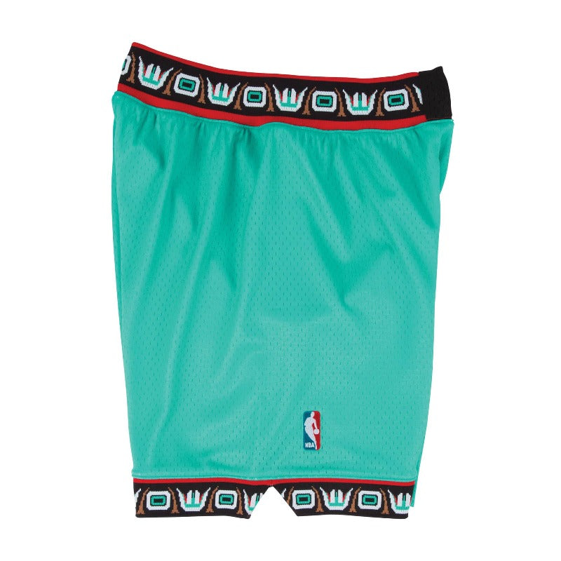 Vancouver Grizzlies Mitchell & Ness 1995-96 Hardwood Classics Authentic Shorts - Teal