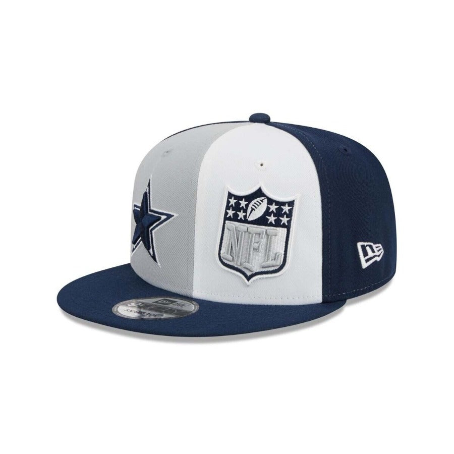 Dallas Cowboys New Era 2023 NFL Sideline 9FIFTY Snapback Hat - Gray/Navy