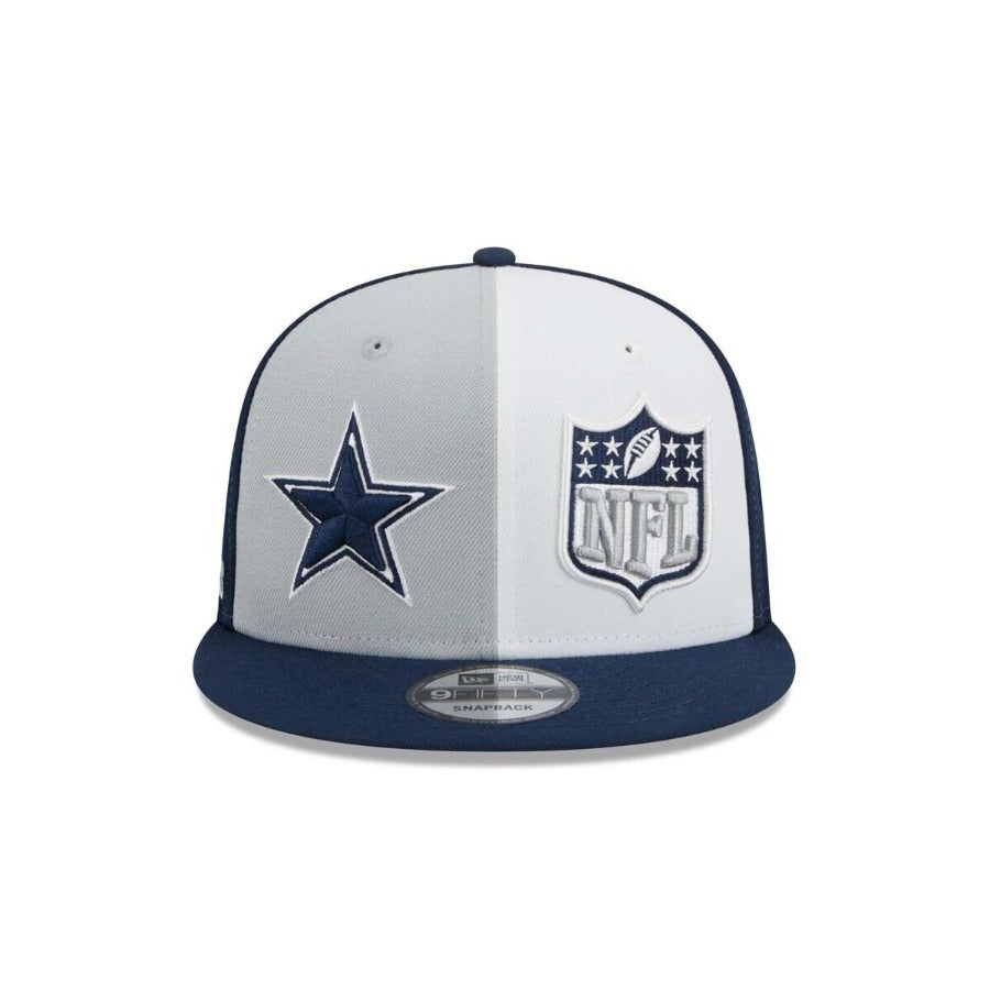 Dallas Cowboys New Era 2023 NFL Sideline 9FIFTY Snapback Hat - Gray/Navy