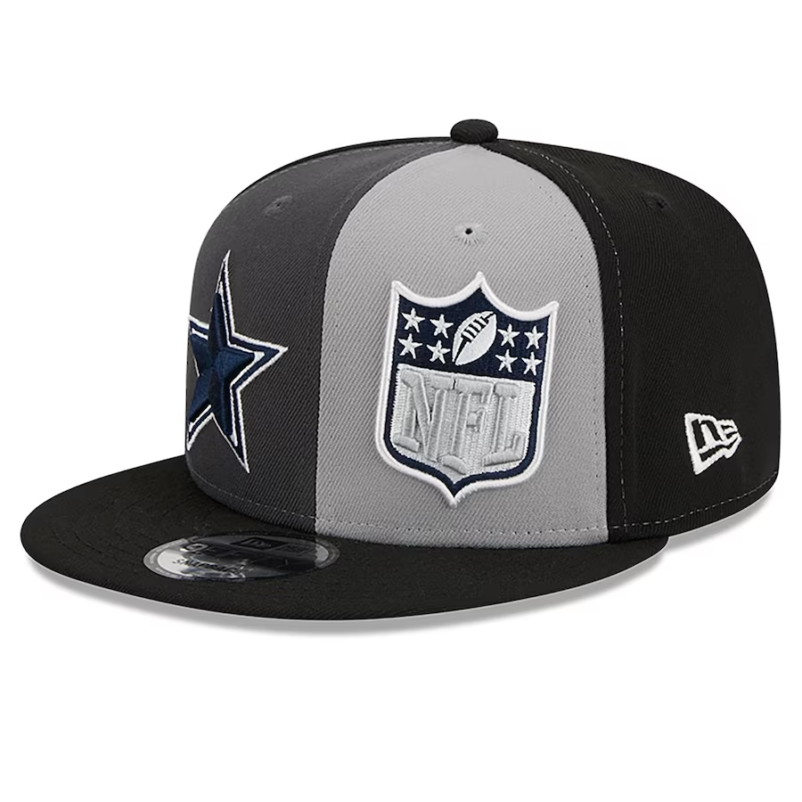 Dallas Cowboys New Era 2023 NFL Alternate Sideline 9FIFTY Snapback Hat - Black/Gray