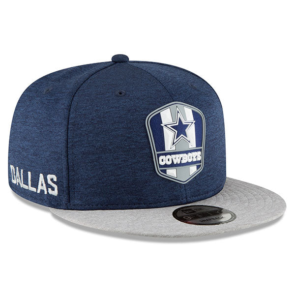 Dallas Cowboys New Era 2018 NFL Sideline Road Official 9Fifty Snapback Hat