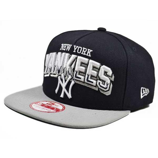 New York Yankees GRADE BLOCK SNAPBACK 9Fifty A-Frame New Era NBA Hat = Med/Large