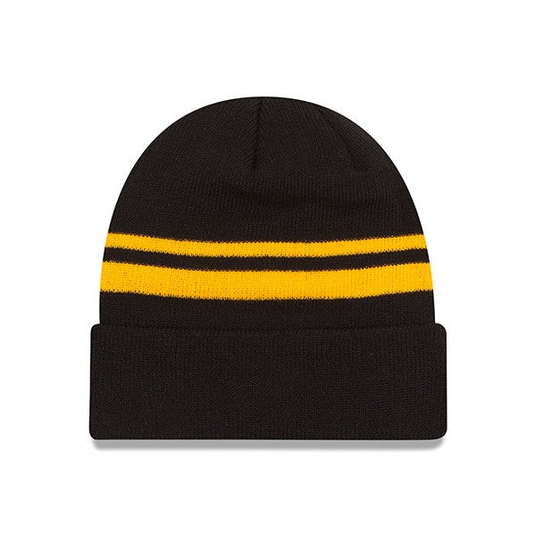 Pittsburgh Steelers New Era STRIPED Cuffed Knit NFL Hat