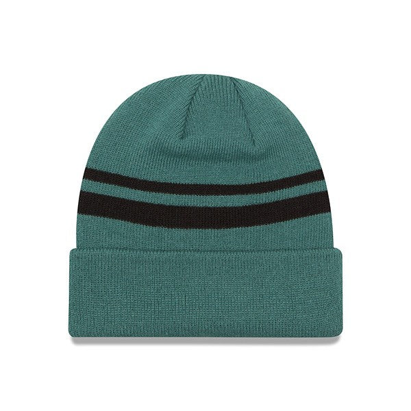 Philadelphia Eagles New Era STRIPED Cuffed Knit NFL Hat - Green