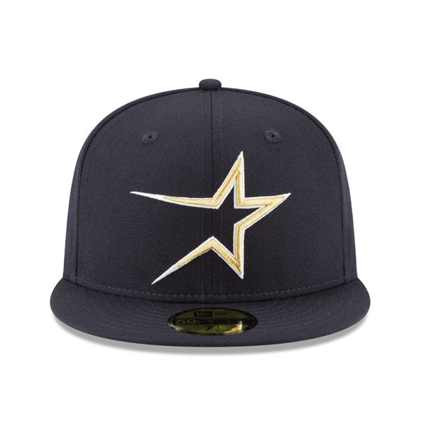 Houston Astros New Era 1994 Cooperstown Collection 59Fifty Fitted Hat - Navy/Gold