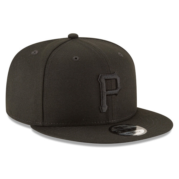 Pittsburgh Pirates Basic Snapback 9Fifty New Era MLB Adjustable Hat - Black/Black