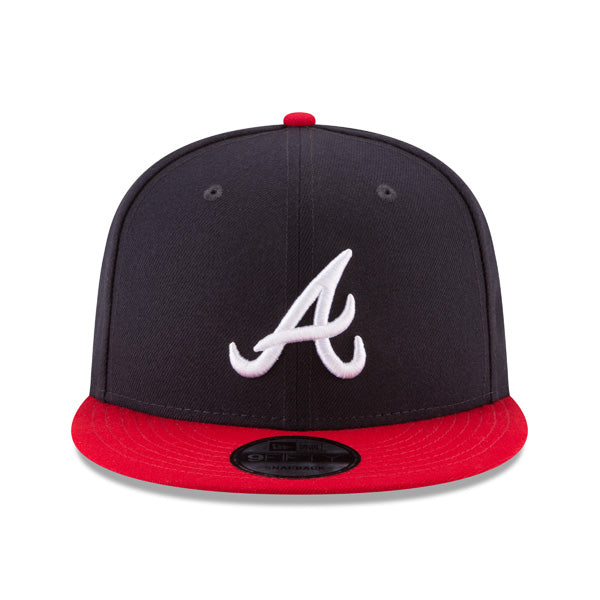 Atlanta Braves New Era CLASSIC Game 9Fifty Snapback MLB Hat - Navy/Red