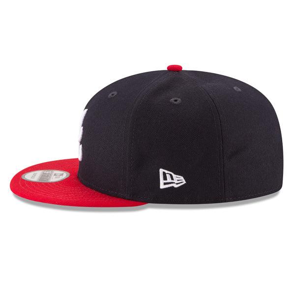 Atlanta Braves New Era CLASSIC Game 9Fifty Snapback MLB Hat - Navy/Red