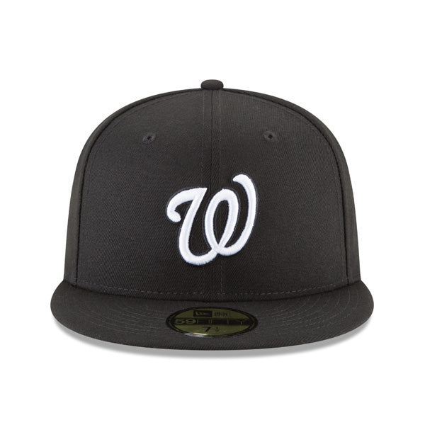 Washington Nationals New Era CLASSIC Black-White 59Fifty Fitted MLB Hat