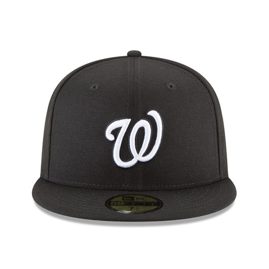 Washington Nationals New Era CLASSIC Black-White 59Fifty Fitted MLB Hat