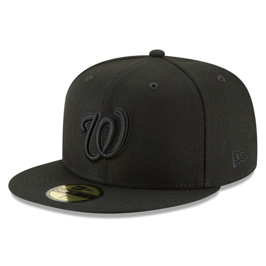 Washington Nationals New Era CLASSIC BOB Black on Black 59Fifty Fitted MLB Hat