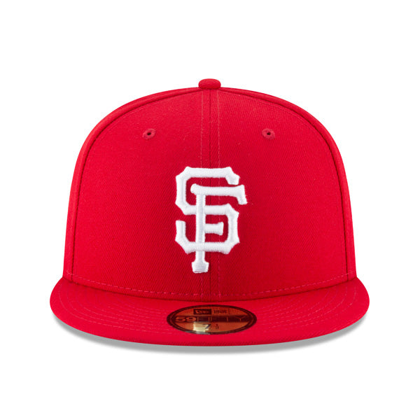 San Francisco Giants New Era MLB CLASSICS 59Fifty Fitted Hat - Scarlet/Gray Bottom