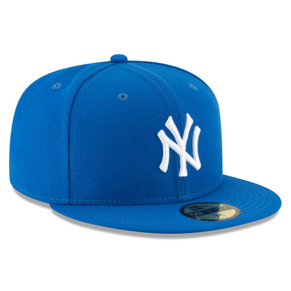 New York Yankees New Era BLUE AZURE 59FIFTY Fitted MLB Hat – Blue