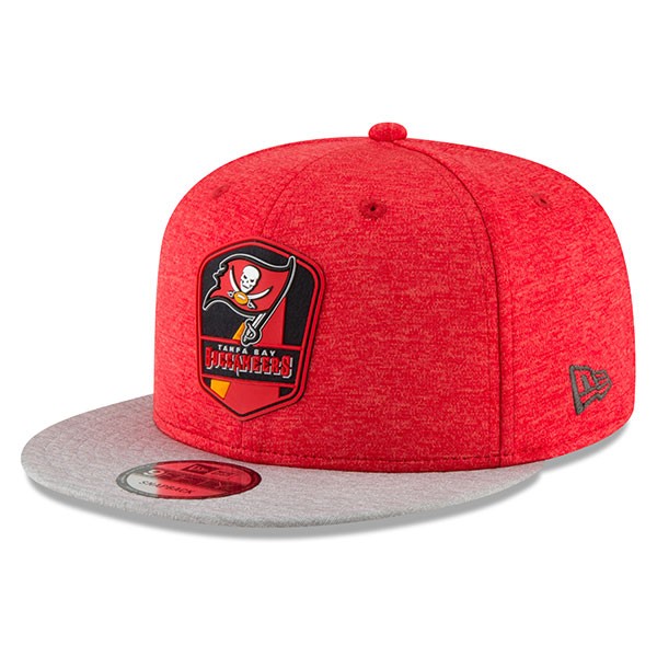 Tampa Bay Buccaneers New Era 2018 NFL Sideline Road Official 9Fifty Snapback Hat