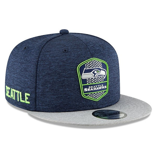 Seattle Seahawks New Era 2018 NFL Sideline Road Official 9Fifty Snapback Hat