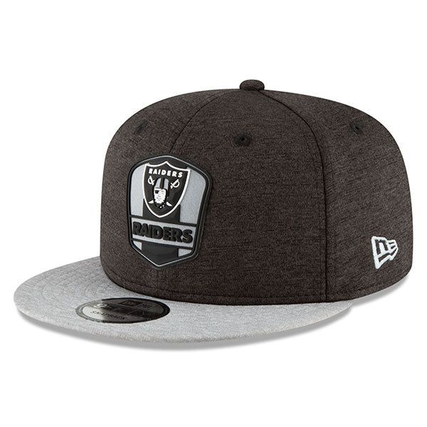 Oakland Raiders New Era 2018 NFL Sideline Road Official 9Fifty Snapback Hat