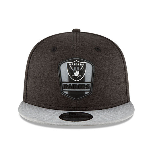 Oakland Raiders New Era 2018 NFL Sideline Road Official 9Fifty Snapback Hat