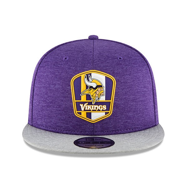 Minnesota Vikings New Era 2018 NFL Sideline Road Official 9Fifty Snapback Hat