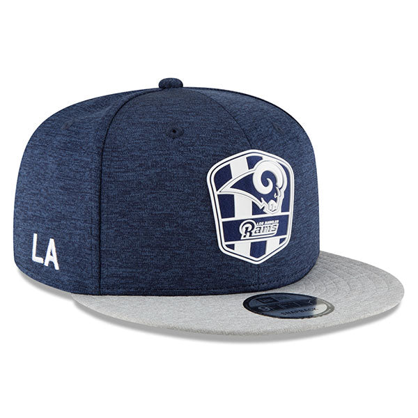 Los Angeles Rams New Era 2018 NFL Sideline Road Official 9Fifty Snapback Hat