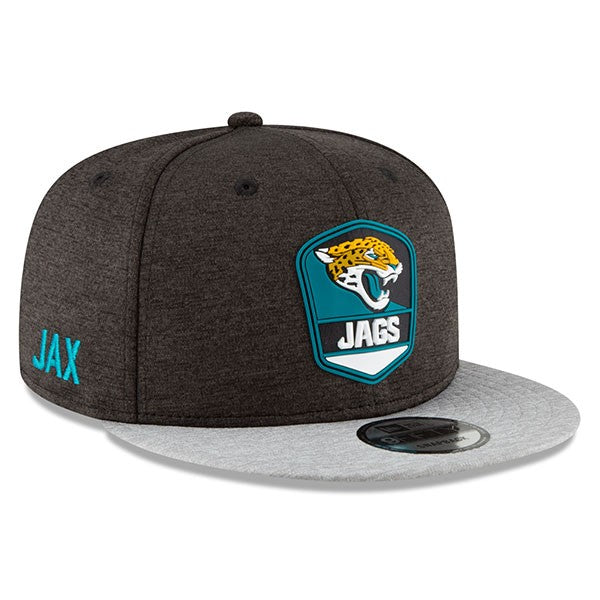 Jacksonville Jaguars New Era 2018 NFL Sideline Road Official 9Fifty Snapback Hat