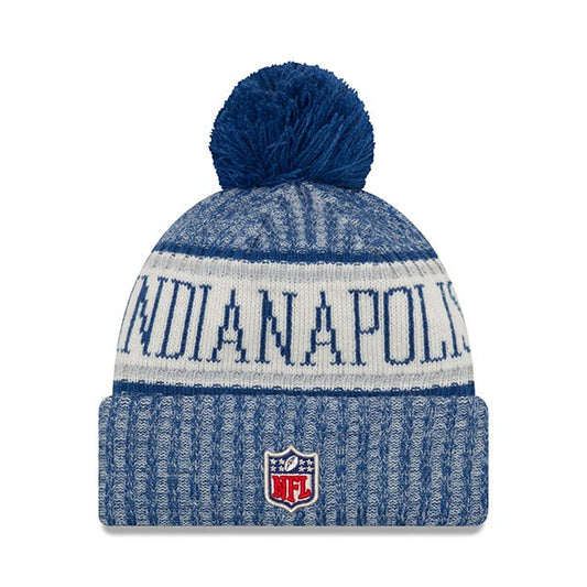 Indianapolis Colts New Era 2018 NFL On-Field SPORT KNIT Cuffed Pom Hat