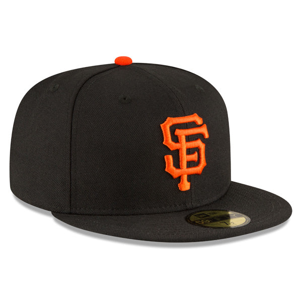 San Francisco Giants New Era 2002 WORLD SERIES Side Patch 59FIFTY Fitted MLB Hat – Black/Orange/Gray Bottom