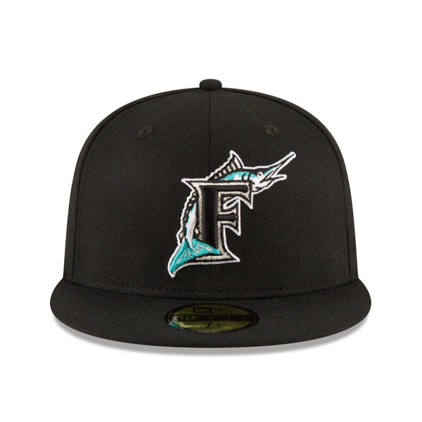Florida Marlins New Era 1997 WORLD SERIES Side Patch 59FIFTY Fitted MLB Hat Black/Gray Bottom