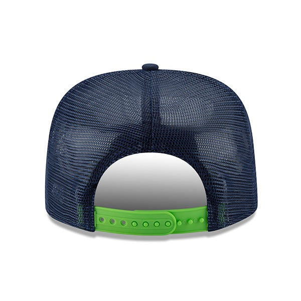 Seattle Seahawks New Era Retro Fresh Front Trucker Mesh 9FIFTY Snapback Adjustable Hat