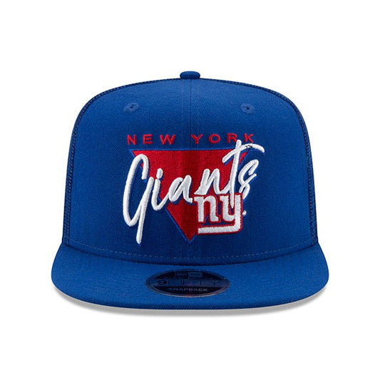 New York Giants New Era Retro Fresh Front Trucker Mesh 9FIFTY Snapback Adjustable Hat