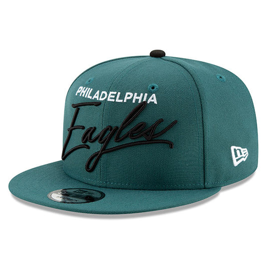 Philadelphia Eagles New Era SCRIPT TURN 9Fifty Snapback Adjustable Hat