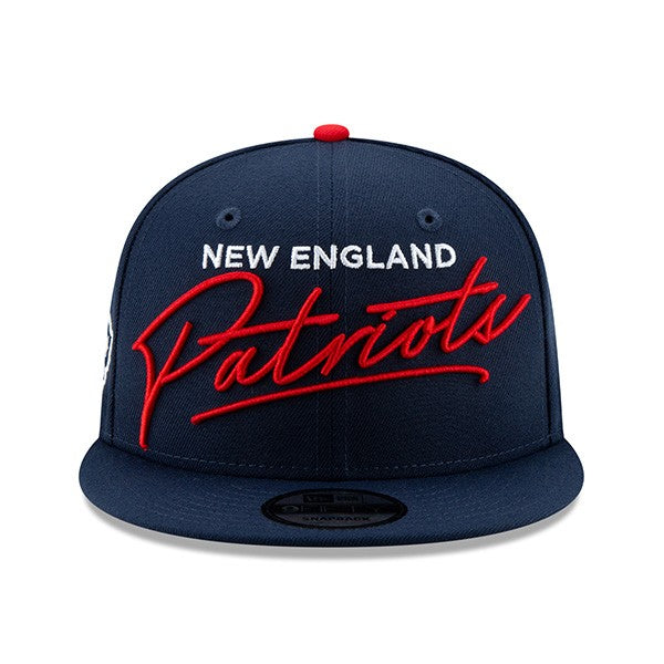 New England Patriots New Era SCRIPT TURN 9Fifty Snapback Adjustable Hat
