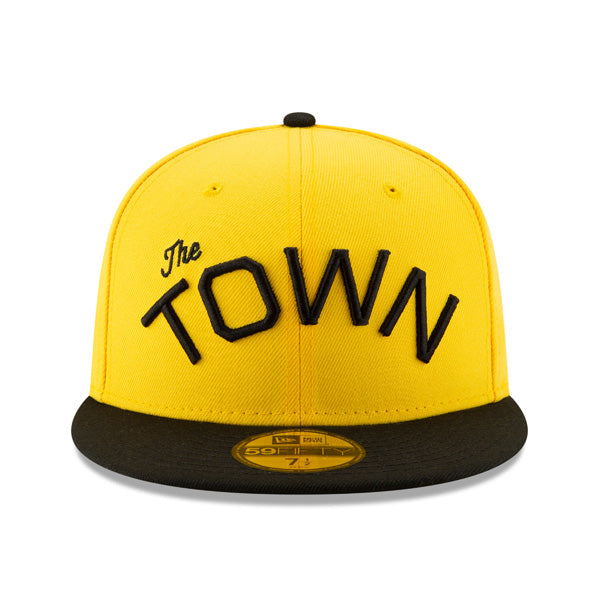 Golden State Warriors THE TOWN New Era Color Flip Fitted 59Fifty NBA Hat - Yellow/Black