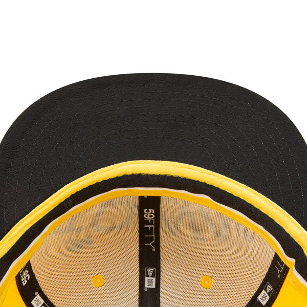 Golden State Warriors THE TOWN New Era Color Flip Fitted 59Fifty NBA Hat - Yellow/Black