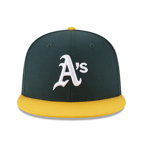 Oakland Athletics 1989 World Series EXCLUSIVE New Era 59FIFTY Fitted MLB Hat – Green/Yellow/Gray Bottom
