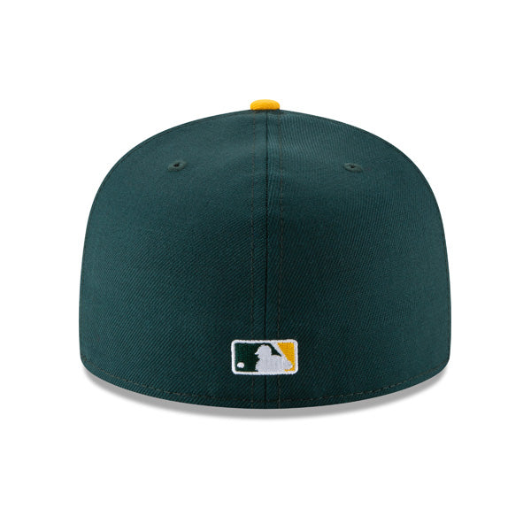 Oakland Athletics 1989 World Series EXCLUSIVE New Era 59FIFTY Fitted MLB Hat – Green/Yellow/Gray Bottom