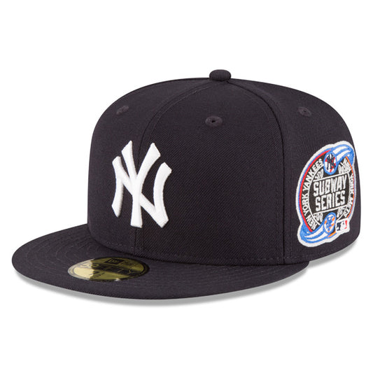 New York Yankees New Era SUBWAY SERIES Side Patch 59FIFTY Fitted MLB Hat – Navy