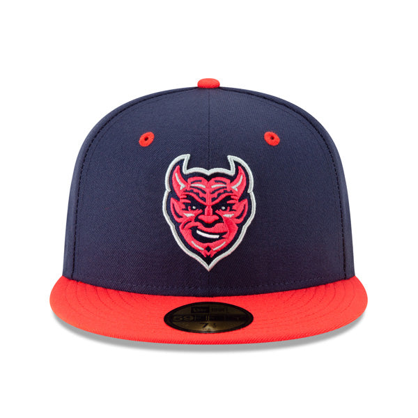 Iowa Cubs (Demonios) New Era Copa de la Diversion (FUN CUP) 59FIFTY Fitted Hat - Navy/Lava Red