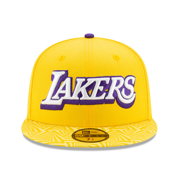 Los Angeles Lakers New Era City Series Fitted 59Fifty NBA Hat - Yellow