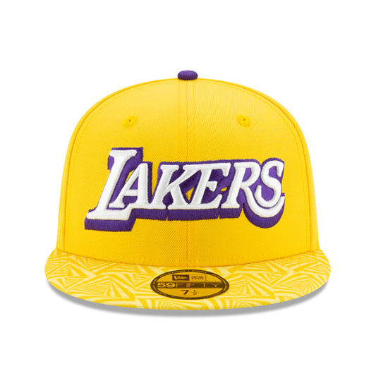 Los Angeles Lakers New Era City Series Fitted 59Fifty NBA Hat - Yellow