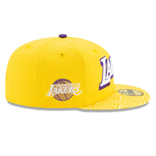 Los Angeles Lakers New Era City Series Fitted 59Fifty NBA Hat - Yellow