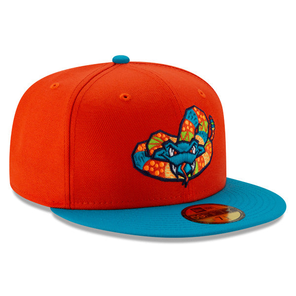Wisconsin Timber Rattlers (Cascabeles) New Era Copa de la Diversion (FUN CUP) 59FIFTY Fitted Hat - Red/Teal