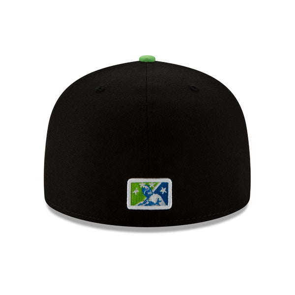 Richmond Flying Squirrels (ARDILLA VOLADORA) New Era Copa de la Diversion (FUN CUP) 59FIFTY Fitted Hat - Black/Lime