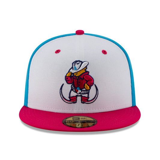 Amarillo Sod Poodles (POINTY BOTAS) New Era Copa de la Diversion (FUN CUP) 59FIFTY Fitted Hat - Vice Blue/Pink