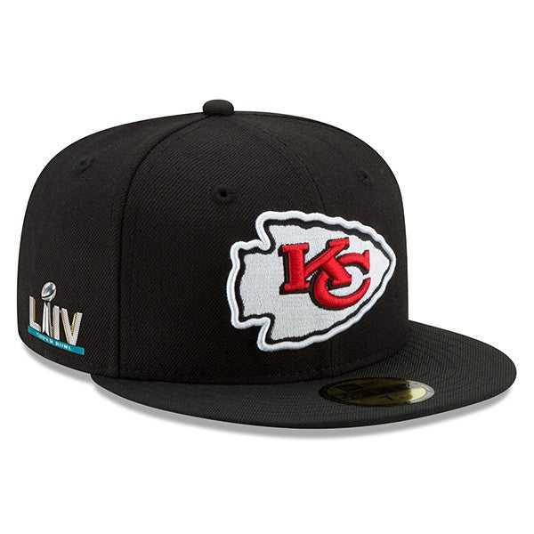 Kansas City Chiefs New Era Super Bowl LIV Bound Sidepatch 59FIFTY Fitted Hat - Black