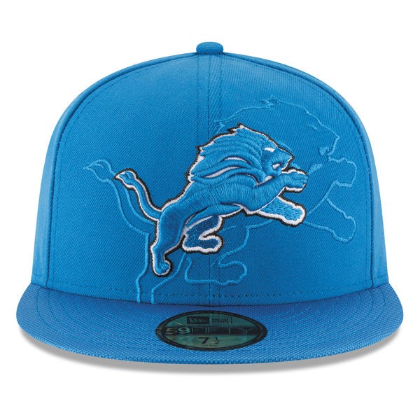 Detroit Lions 2016 NFL SIDELINE Official Fitted 59Fifty New Era Hat