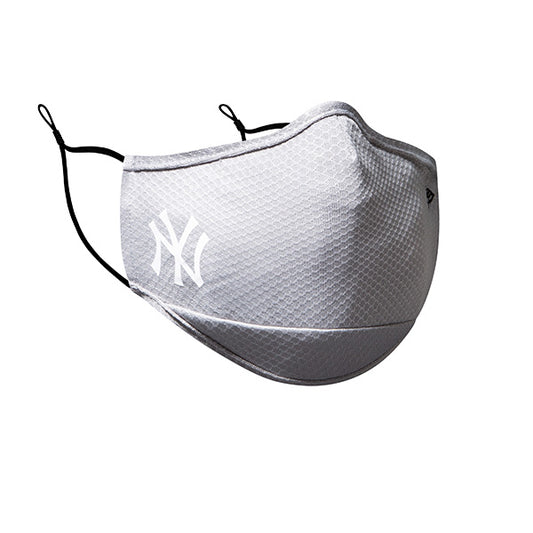 New York Yankees New Era Adult MLB On-Field Face Covering Mask - Gray